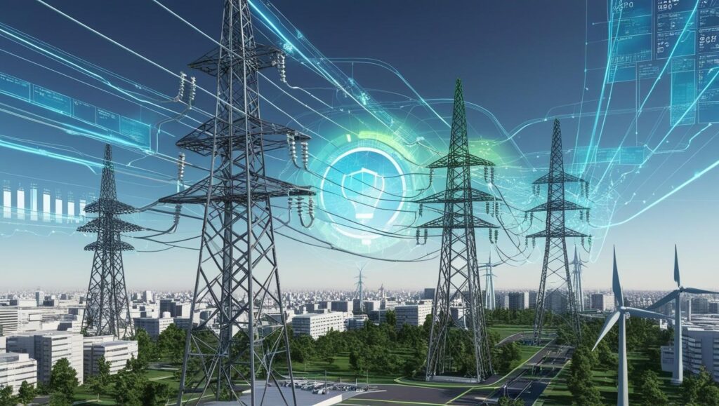 Electrical circuits AI in smart power grid